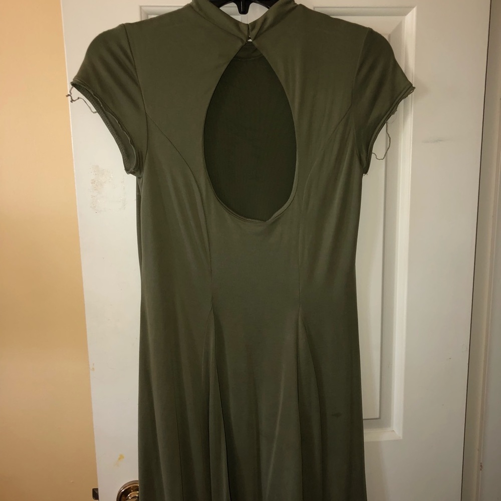 Olive Green Mini Dress